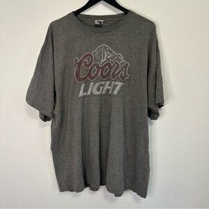 Men’s Coors Light Grey Graphic T-Shirt Size 2XL